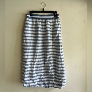 J. Jill striped linen skirt